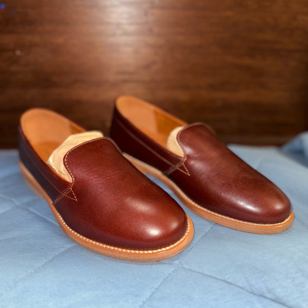 Patina (Portland Leather) Cognac Rounded Toe Loafer USA 6.5/EUR 36.5